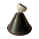 Conical wall light on porcelain base
