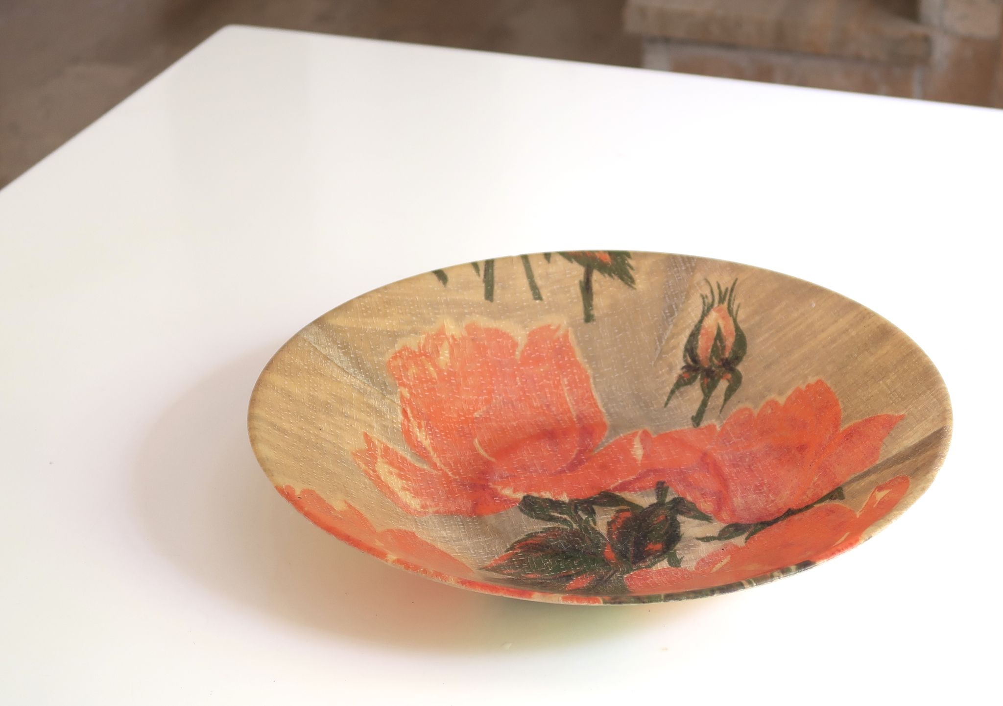 Coupe à fruits en fibre de verre années 60