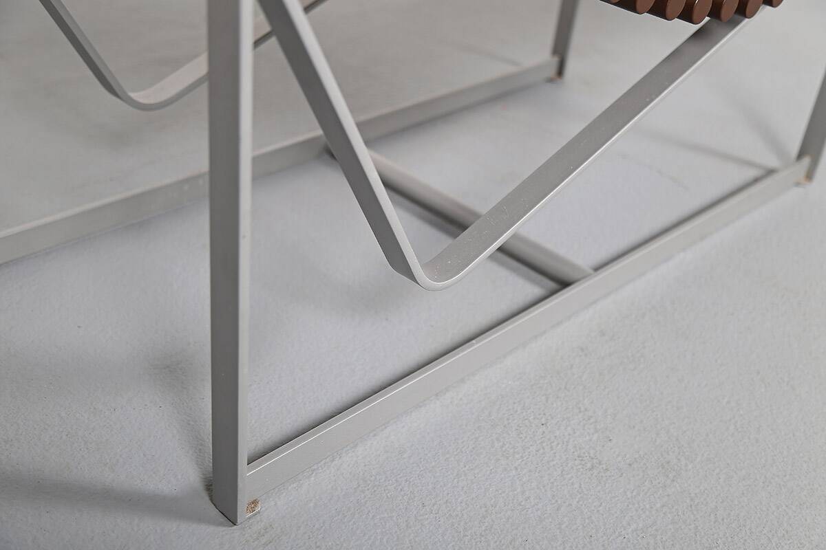 German Spine Back Lounge Chair Chaiselongue by Peter Strassl 70s