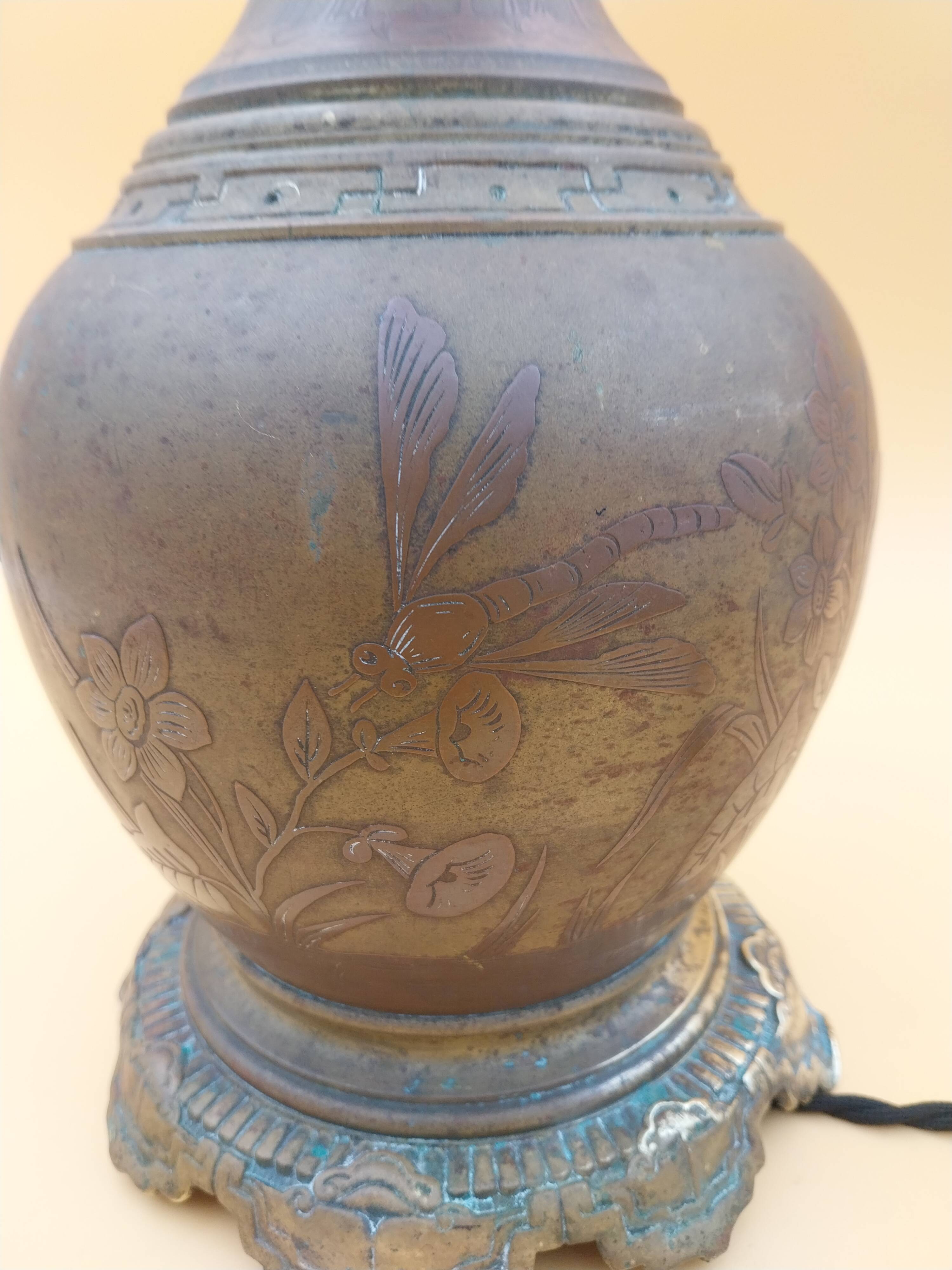 Pied de lampe Japon Meiji