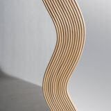 Zigzag rattan foot mirror H:182cm