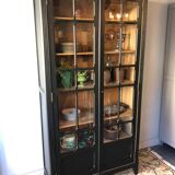 Old glass-enclosed Parisian wardrobe