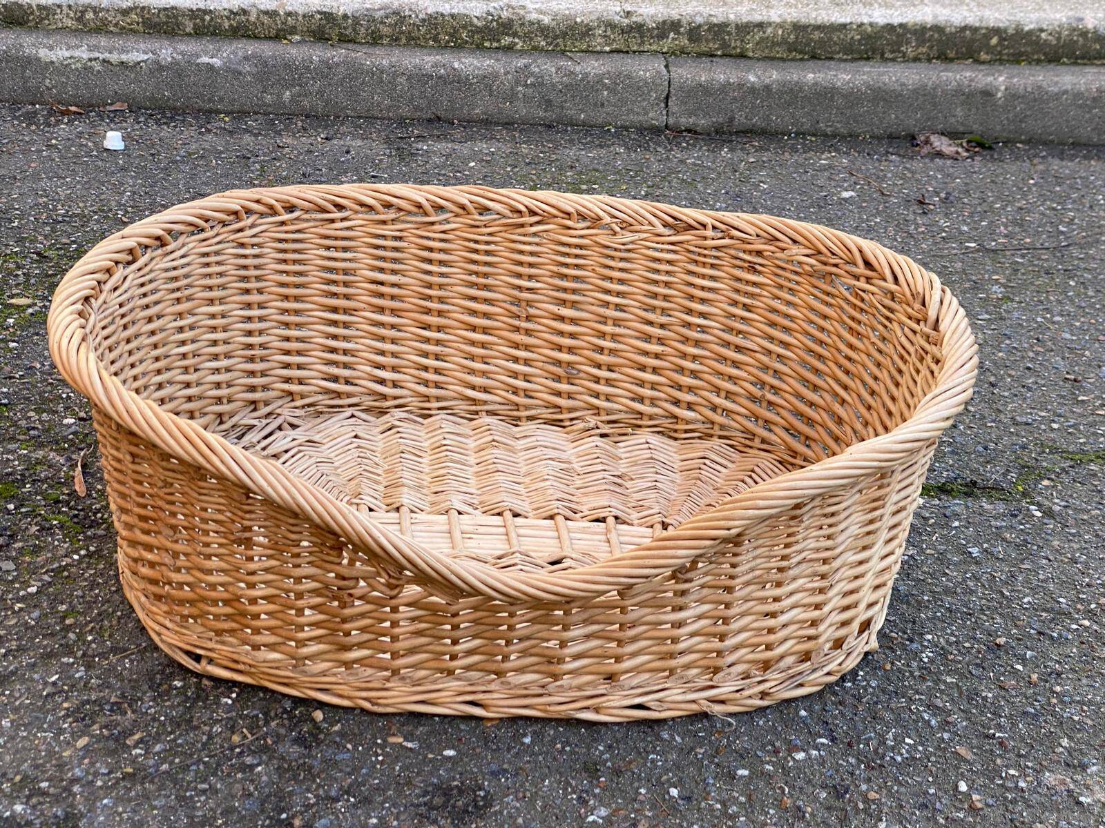 Vintage woven wicker basket