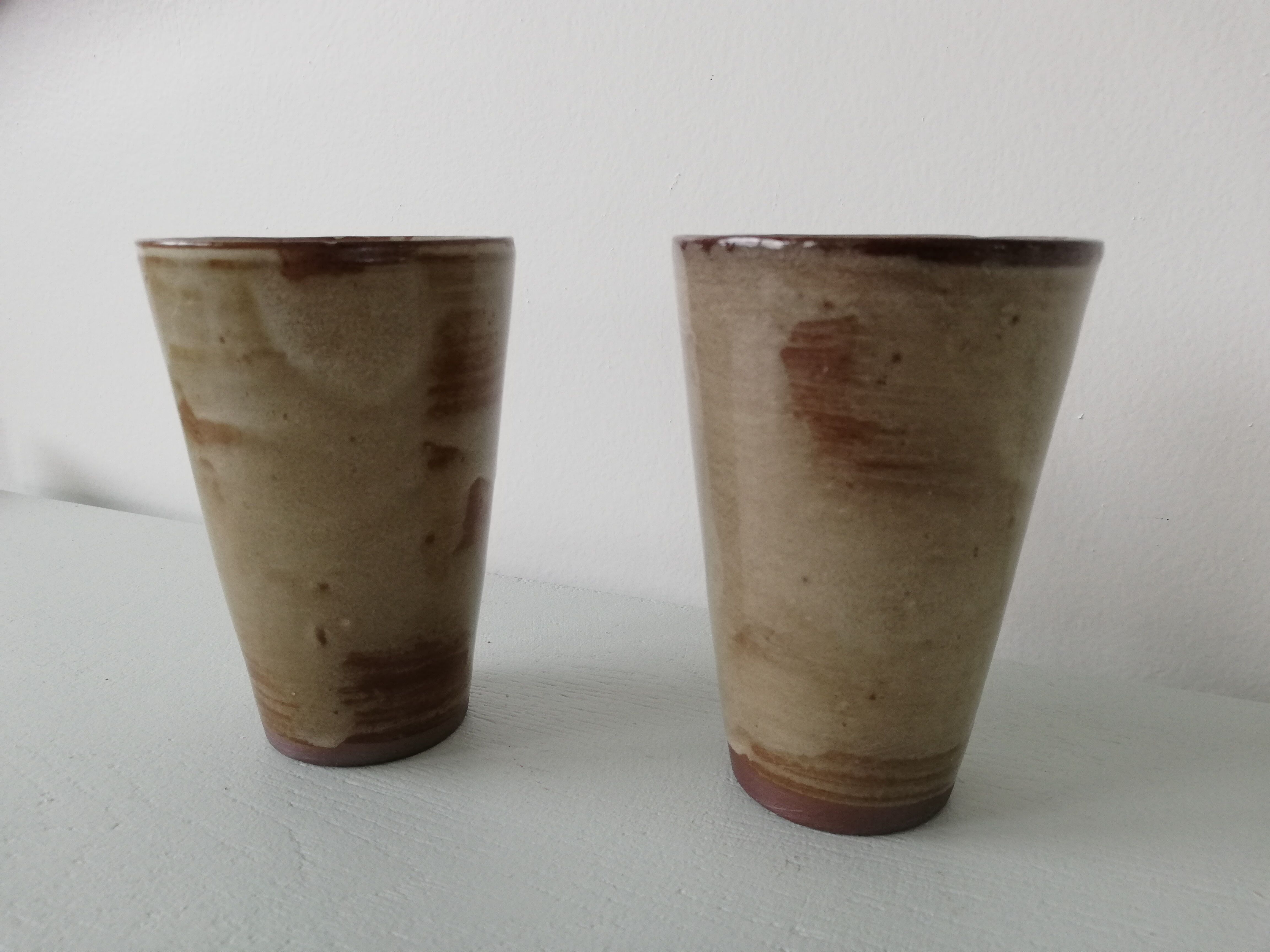 Pair of vintage ceramic cups