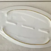 Large vintage ceramic plate "Fish" from Portugal -