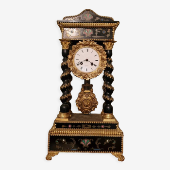 Ancienne horloge pendule portique Napoléon III