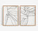 Paire d’impressions de giclée. Ensemble d’art mural botanique de deux, A3