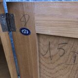 Buffet René Gabriel en hêtre et cp hêtre d’époque reconstruction