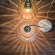 Vintage amber cascading suspension globes