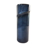 Japanese blue roll vase