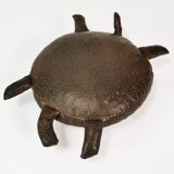 Patchwork leather pouffe - turtle, Germany 1960s