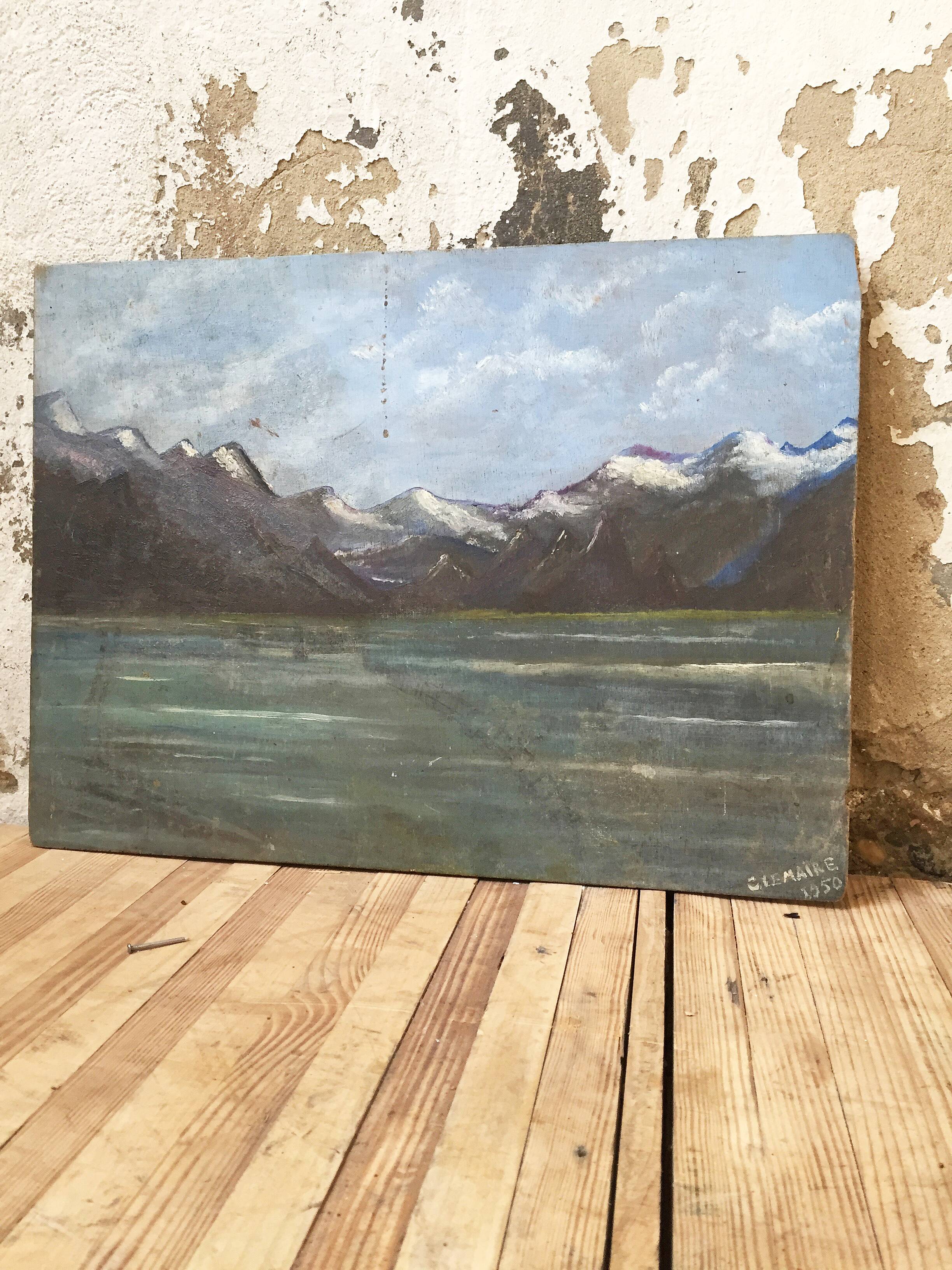 Mountain oil canvas
