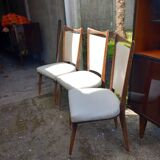 Dining table mahogany lacquered vintage 60s