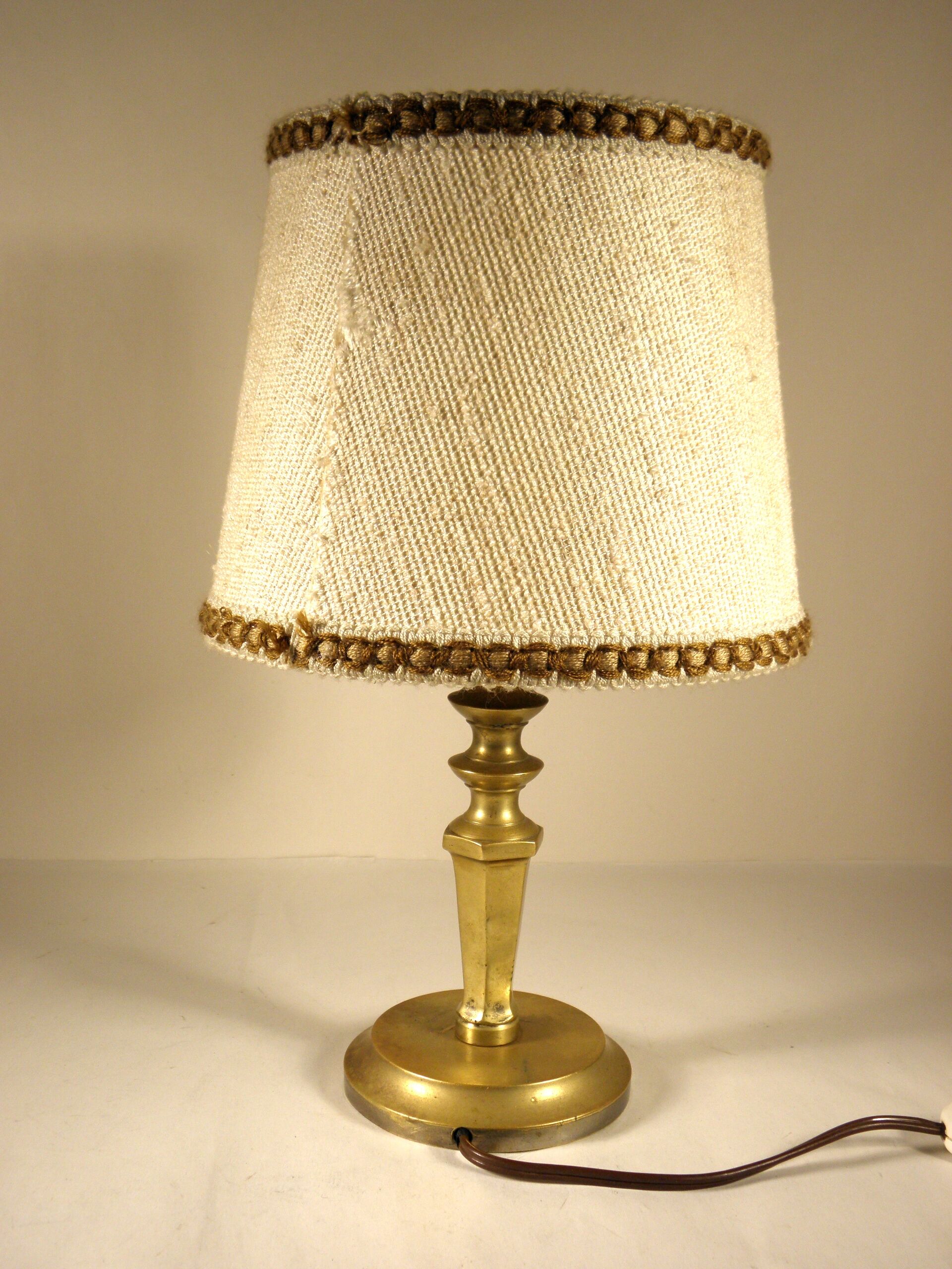 Brass table lamp