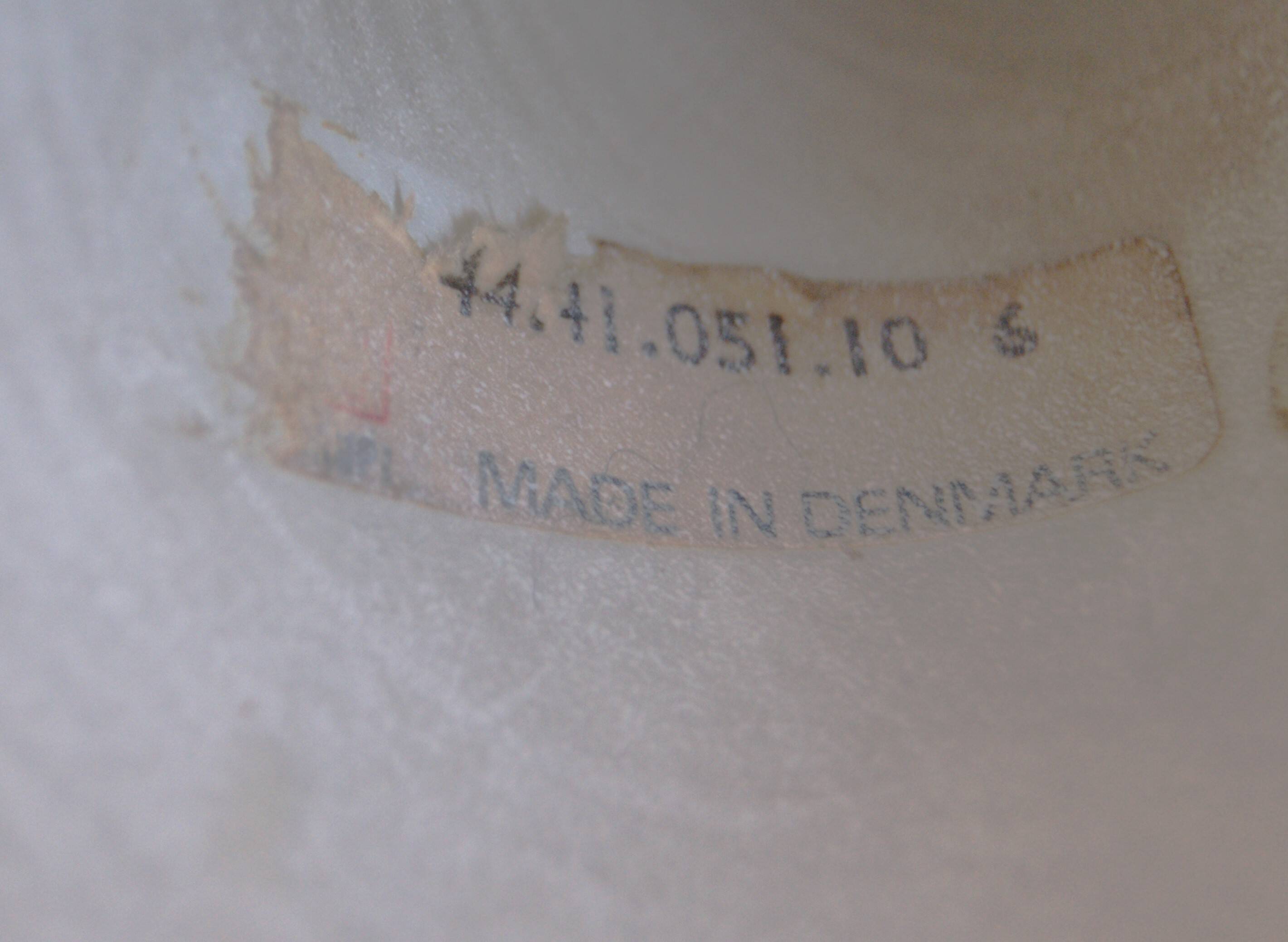 Large White Witch Hat Semi Pendant - Design by Bonderup and Thorup for Fog and Morup, 1960s.