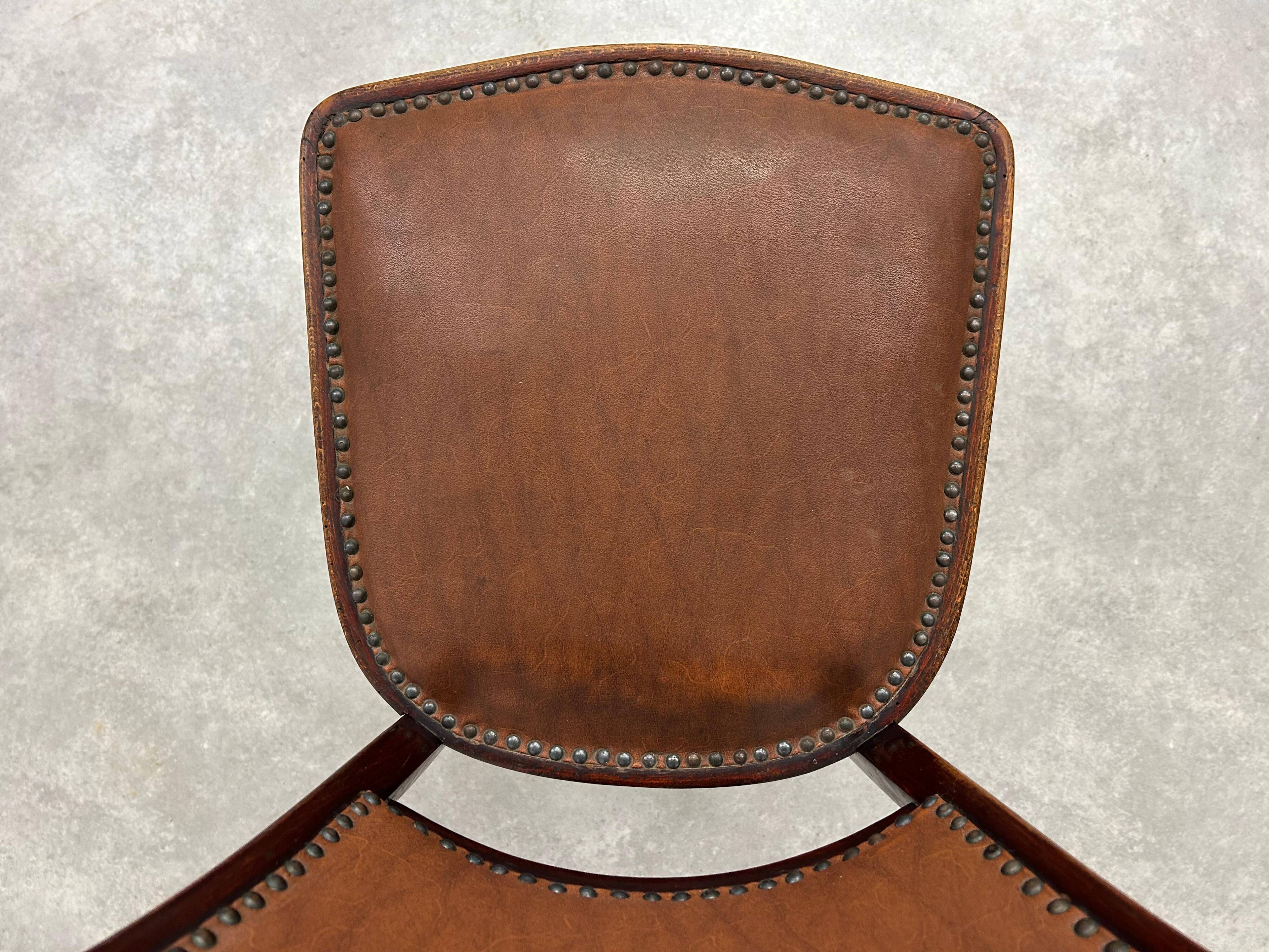 Set of 3 dining chairs by Gustav Siegel for J&J Kohn