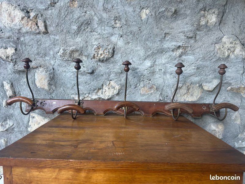 Portemanteau ancien 5 patères