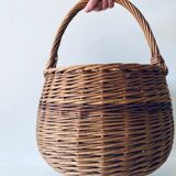 Large round wicker basket