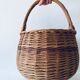 Large round wicker basket