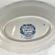 Small oval dish Ridgway model "Pagoda", Staffordshire, England, 1980.