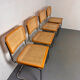 Set of 4 vintage Cesca S32 dining chairs by Marcel Breuer, 1990s