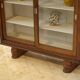1940s oak display cabinet