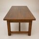 Grande table de ferme ancienne en chêne massif – 250 × 105 cm – Tiroir d'or