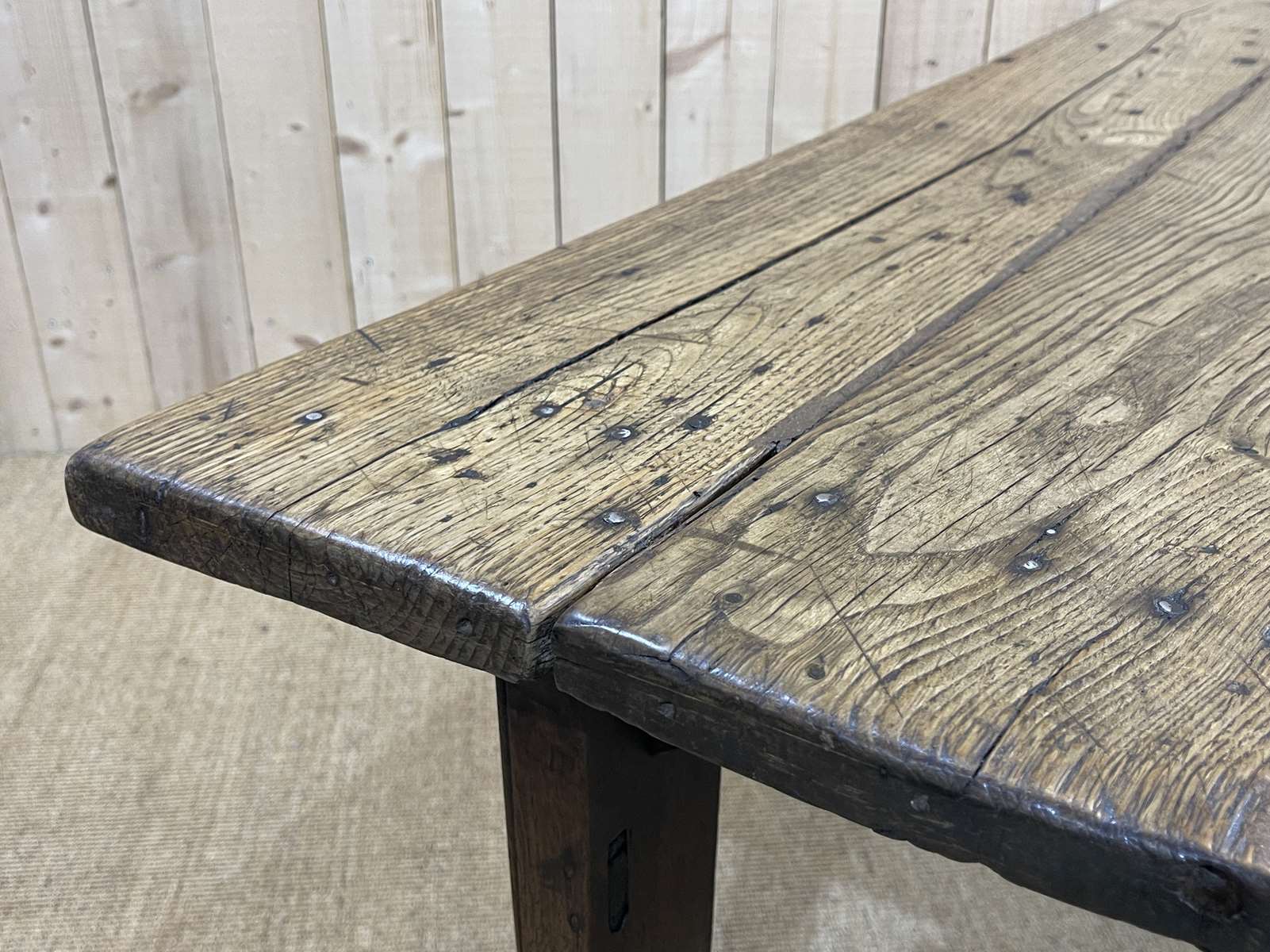 Nineteenth century chestnut farmhouse table