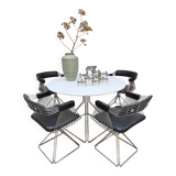 Vintage design Delta dining set table & chairs Rudi Verelst Novalux