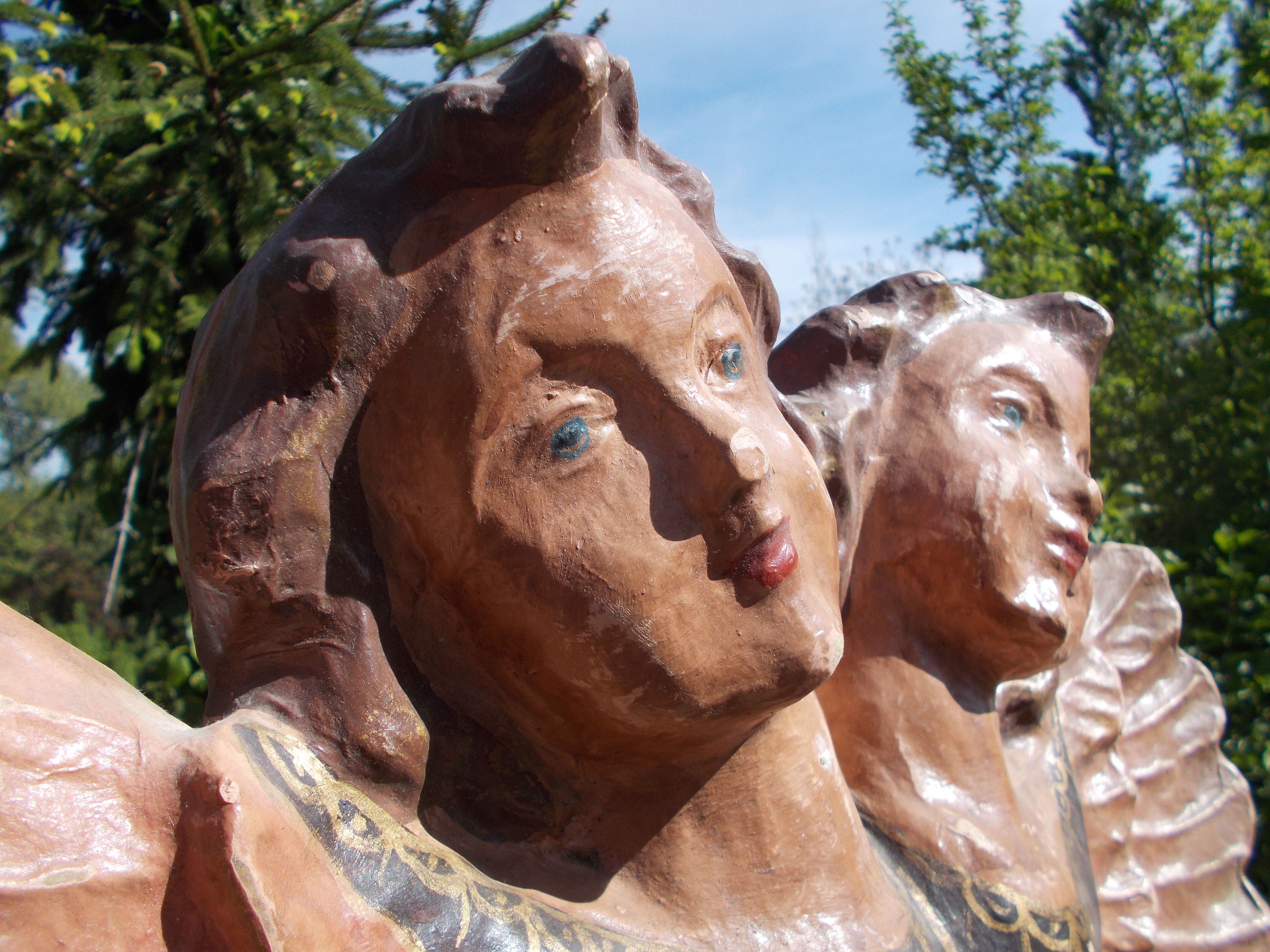 Angels in boiled cardboard