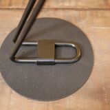 Pair of vintage chrome metal lamps