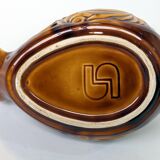 Pitcher - duck-shaped vase in shiny Sarreguemines enamel slip.