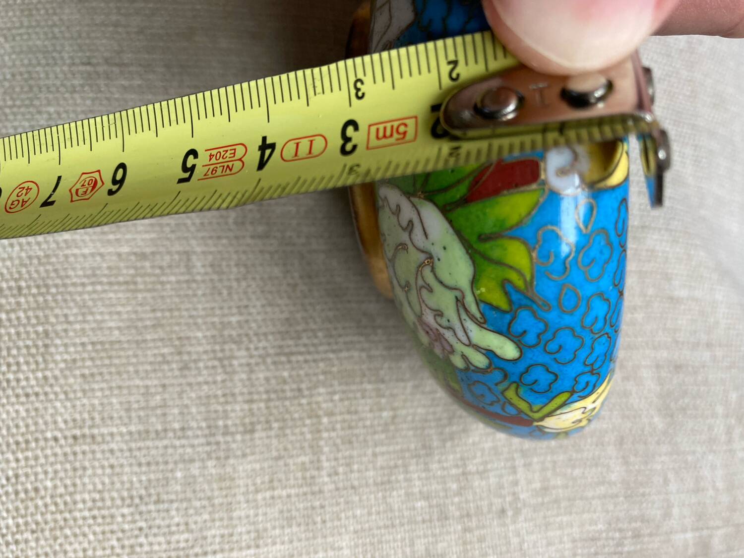 Cendrier émail cloisonné chinois