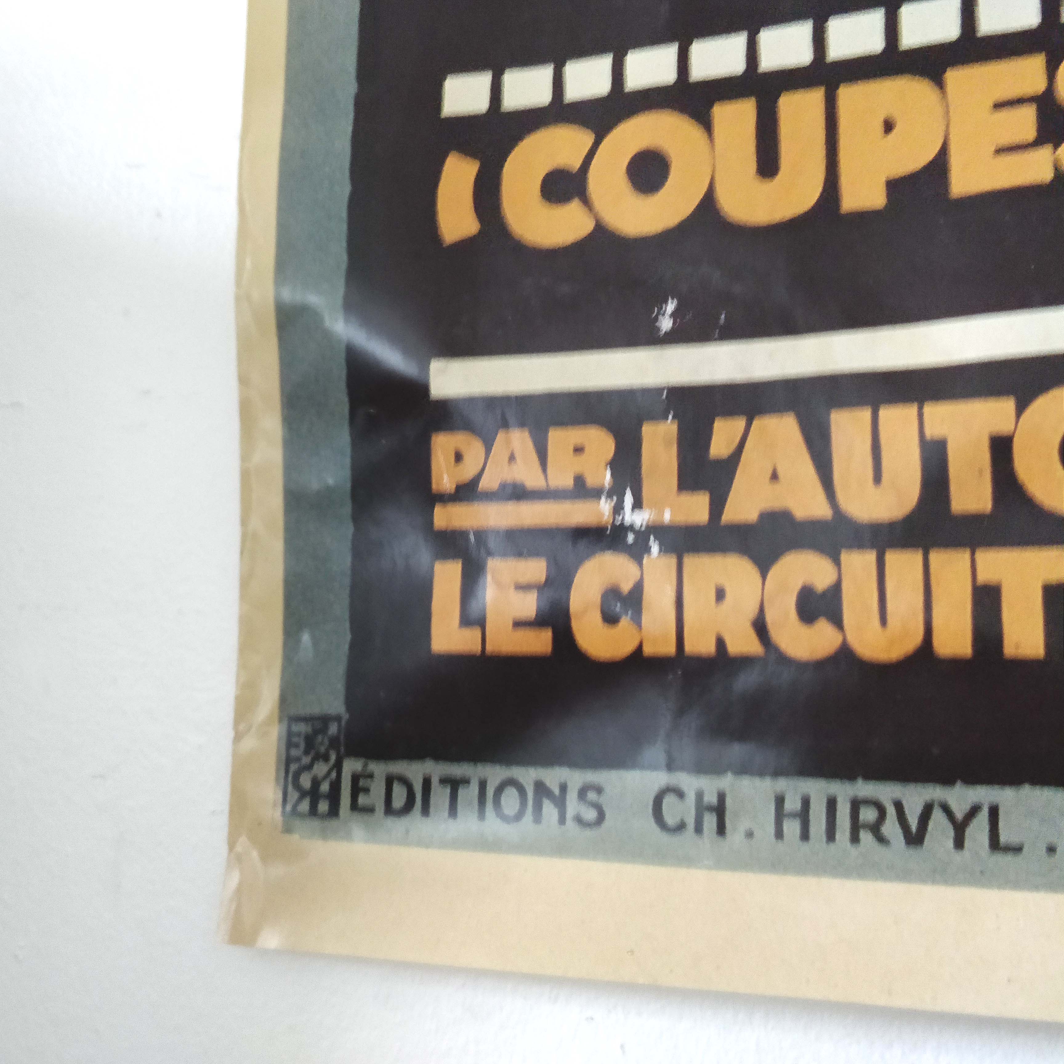 24-hour poster of Le Mans Automobiles 1925