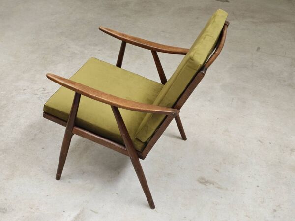 Fauteuil dit Boomerang par Antonin Suman pour Ton Bystrice Thonet 1960
