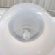 Opaline Glass And Chrome Pendant Light, 1960s