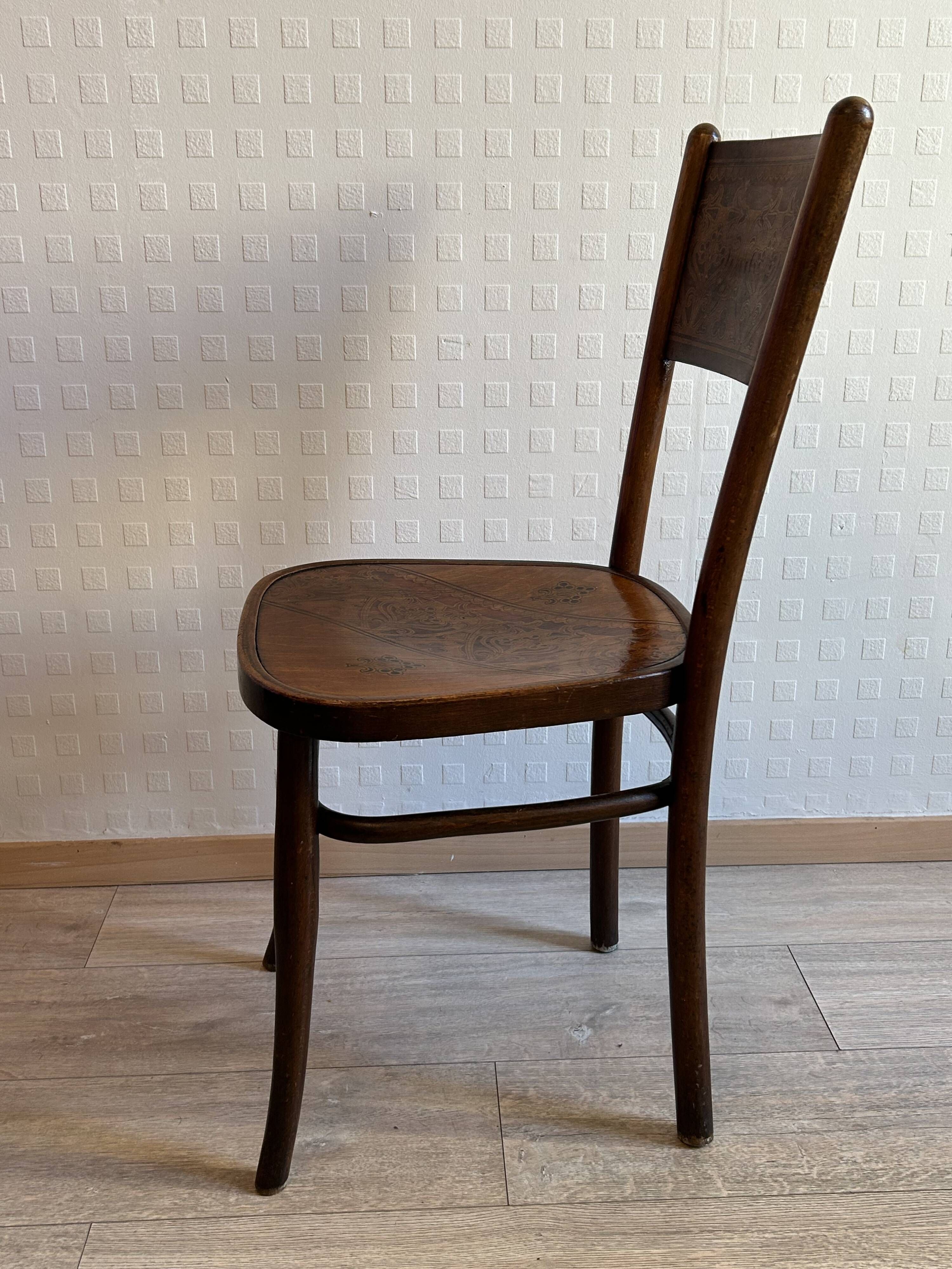 4 antique chairs by Jacob & Josef Kohn – Vienna – Art Nouveau period