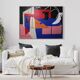 Large original abstract "Blue Chaos" 130x97 cm
