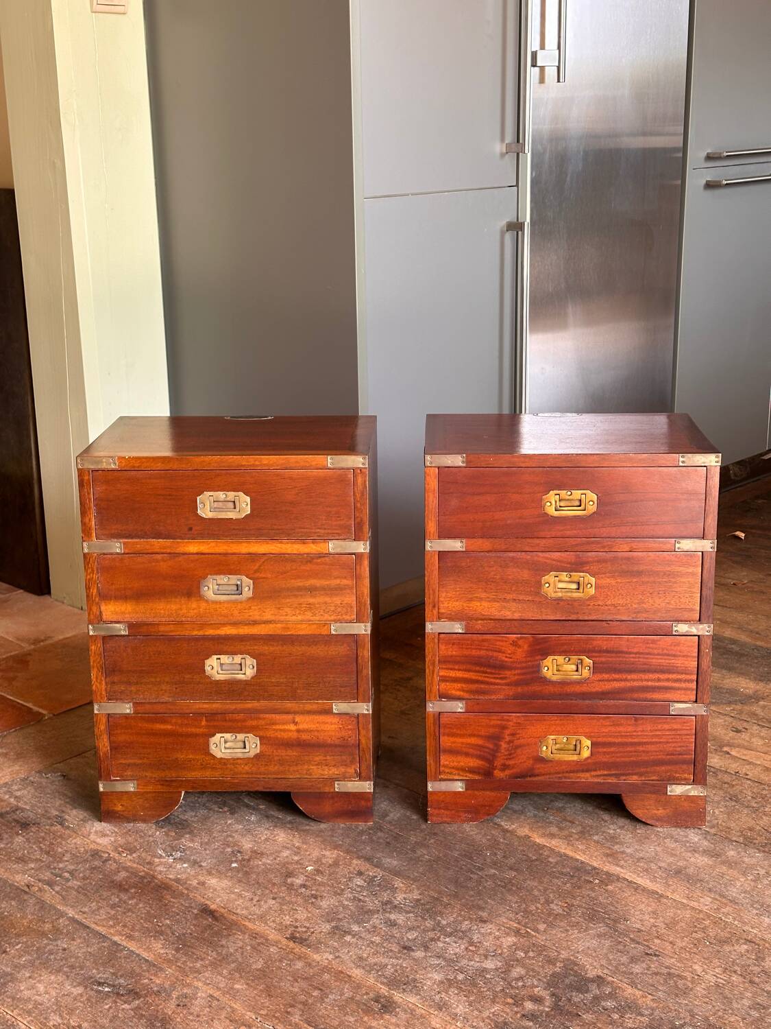 2 marine chests of drawers