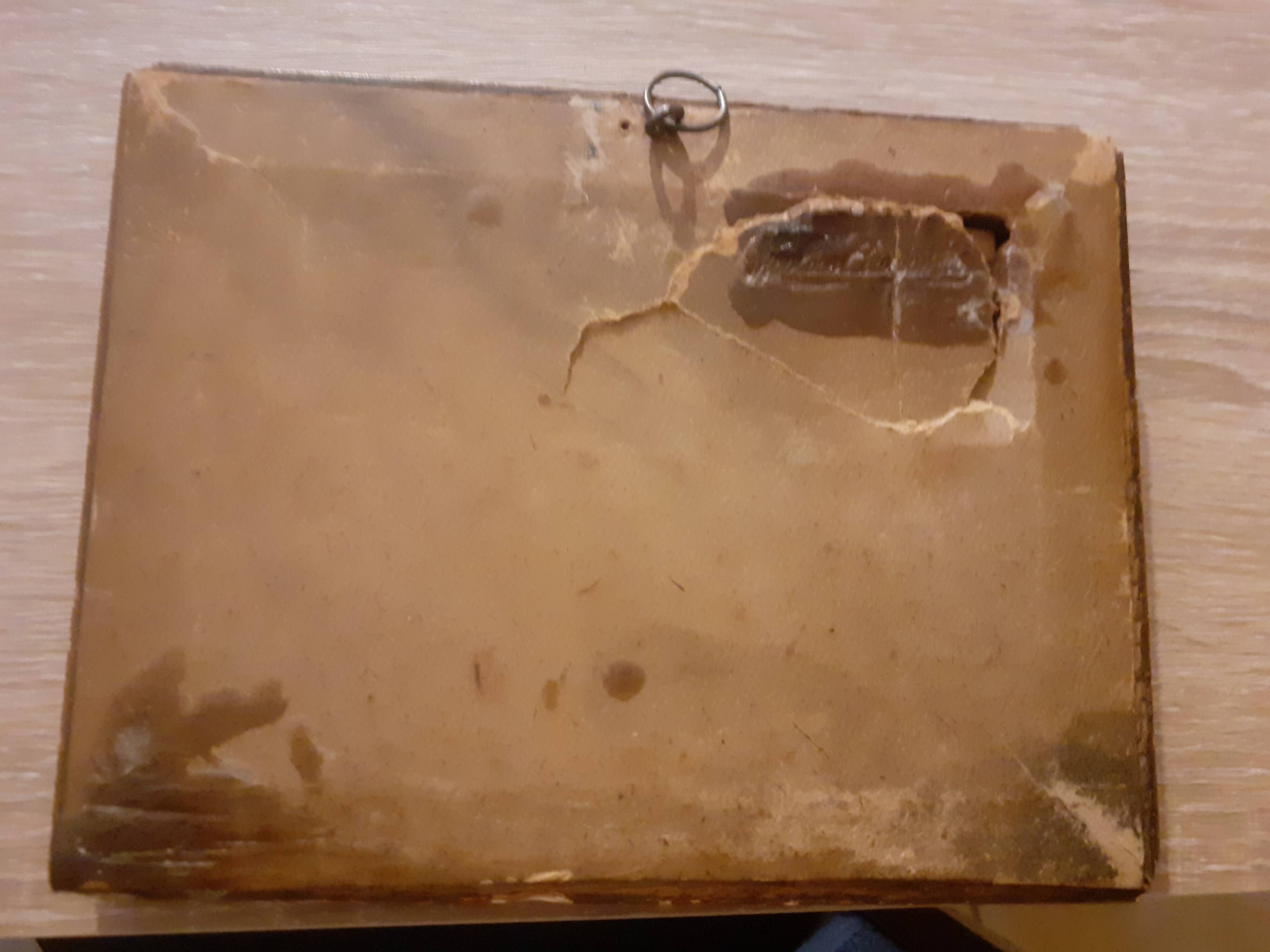 Miniature oil painting 8/3 frame 18.7/14.3 cm