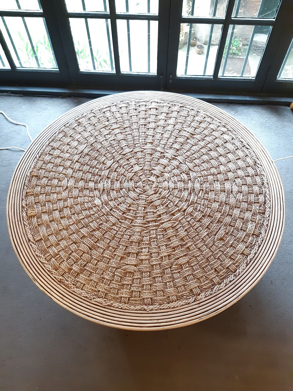 60s cording coffee table