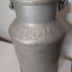 Former milk jug Hugonnet Dijon aluminum