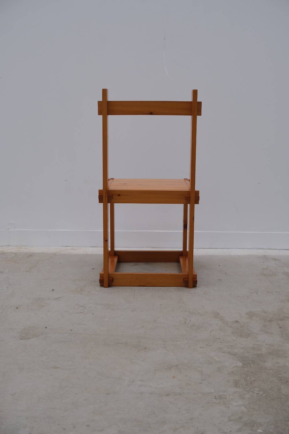 Solid pine chair, 1970