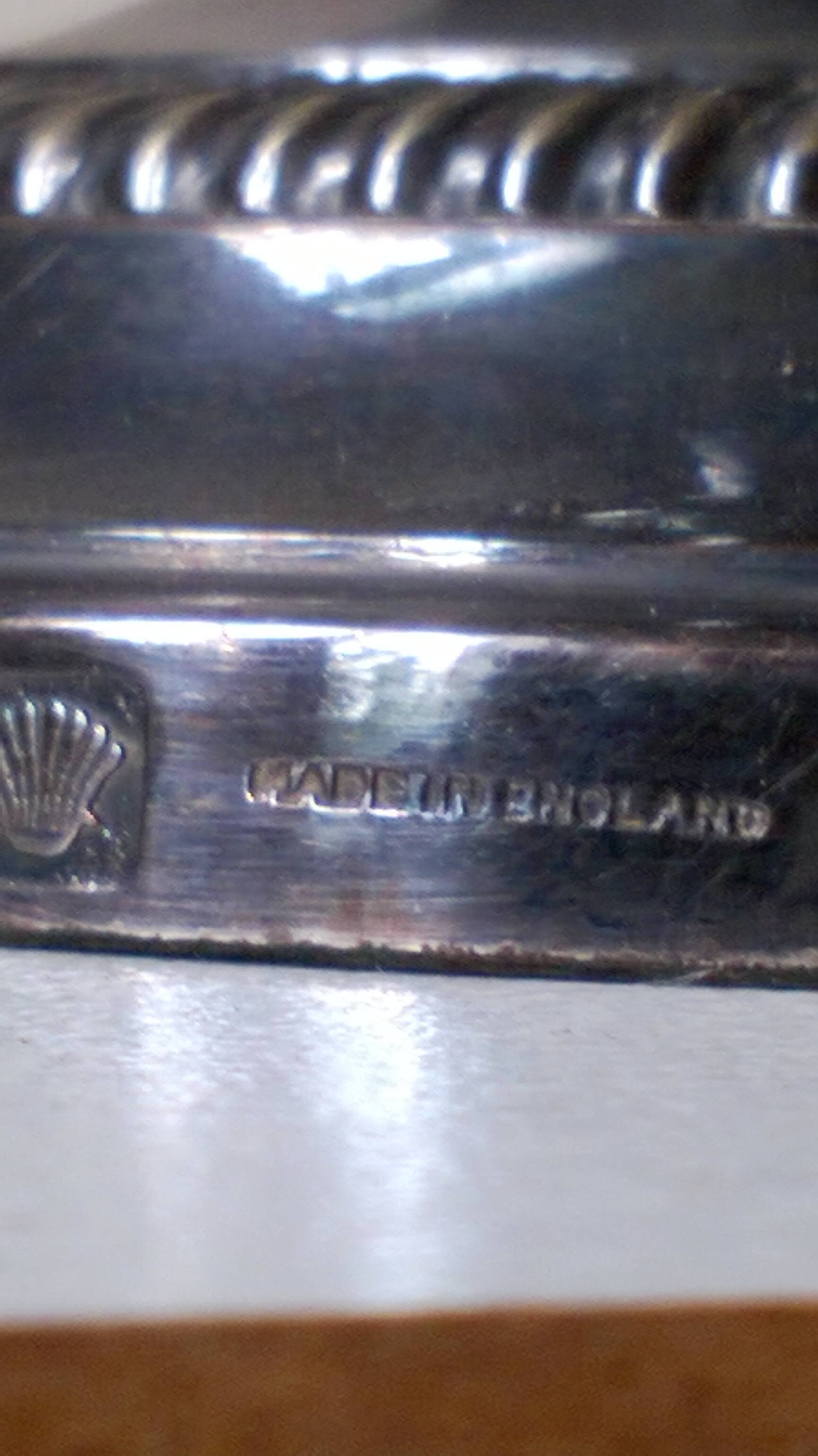 Barker Silver Plated Candlestick, Ellis England