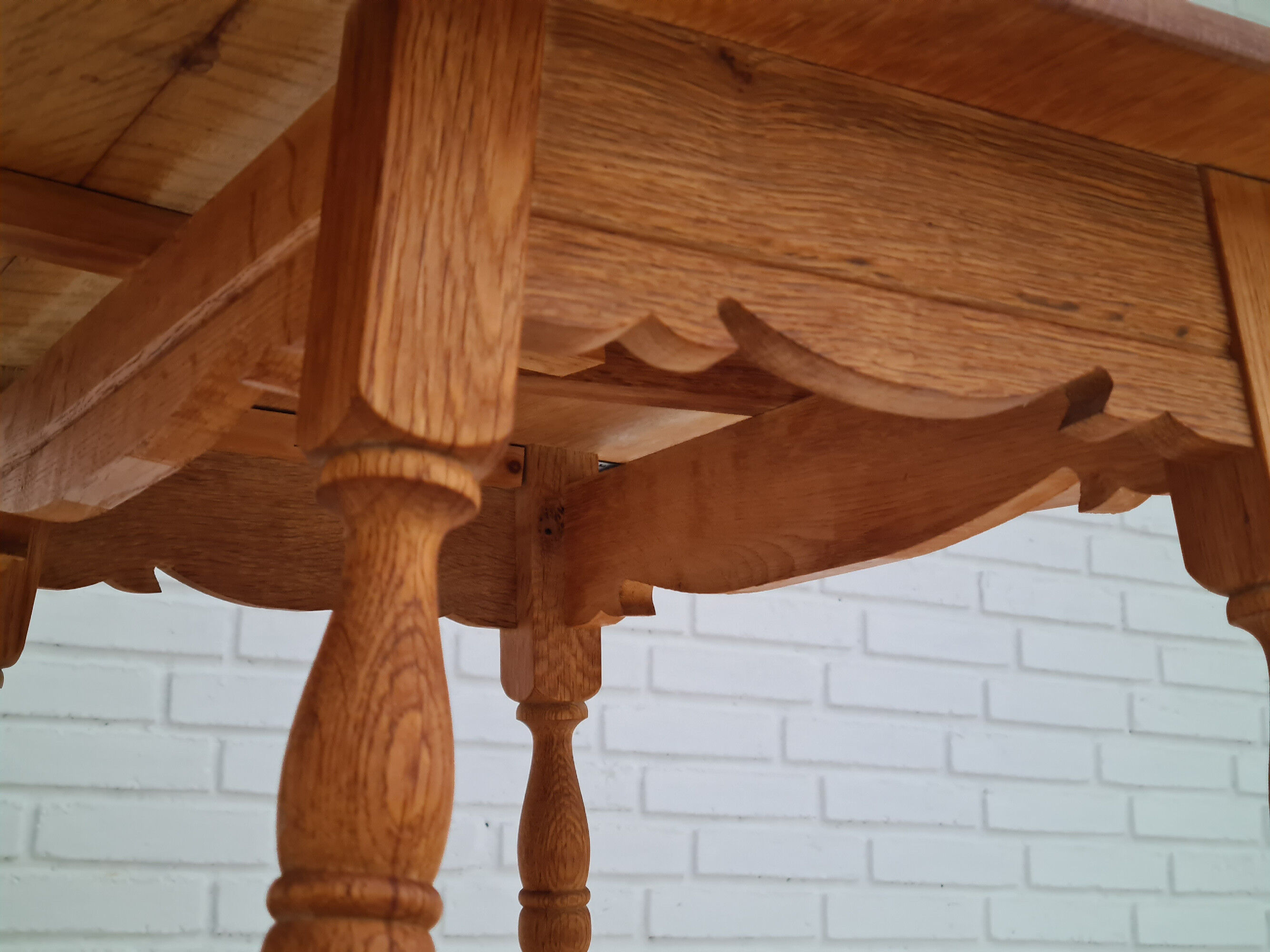 60s, coffee table, Danish design, Henning Kjærnulf style, oak, original very good condition