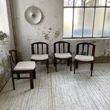 4 Scandinavian mahogany chairs