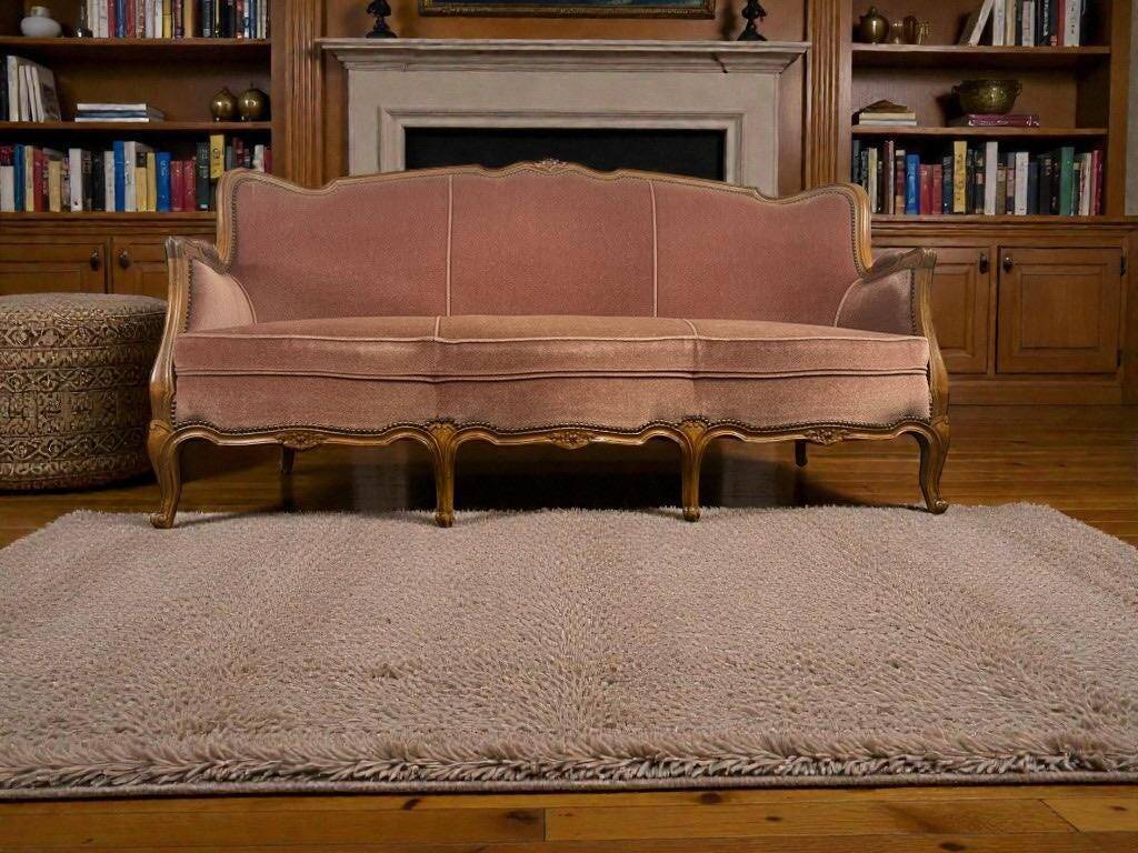 Baroque vintage rose sofa / three-seater / sofa