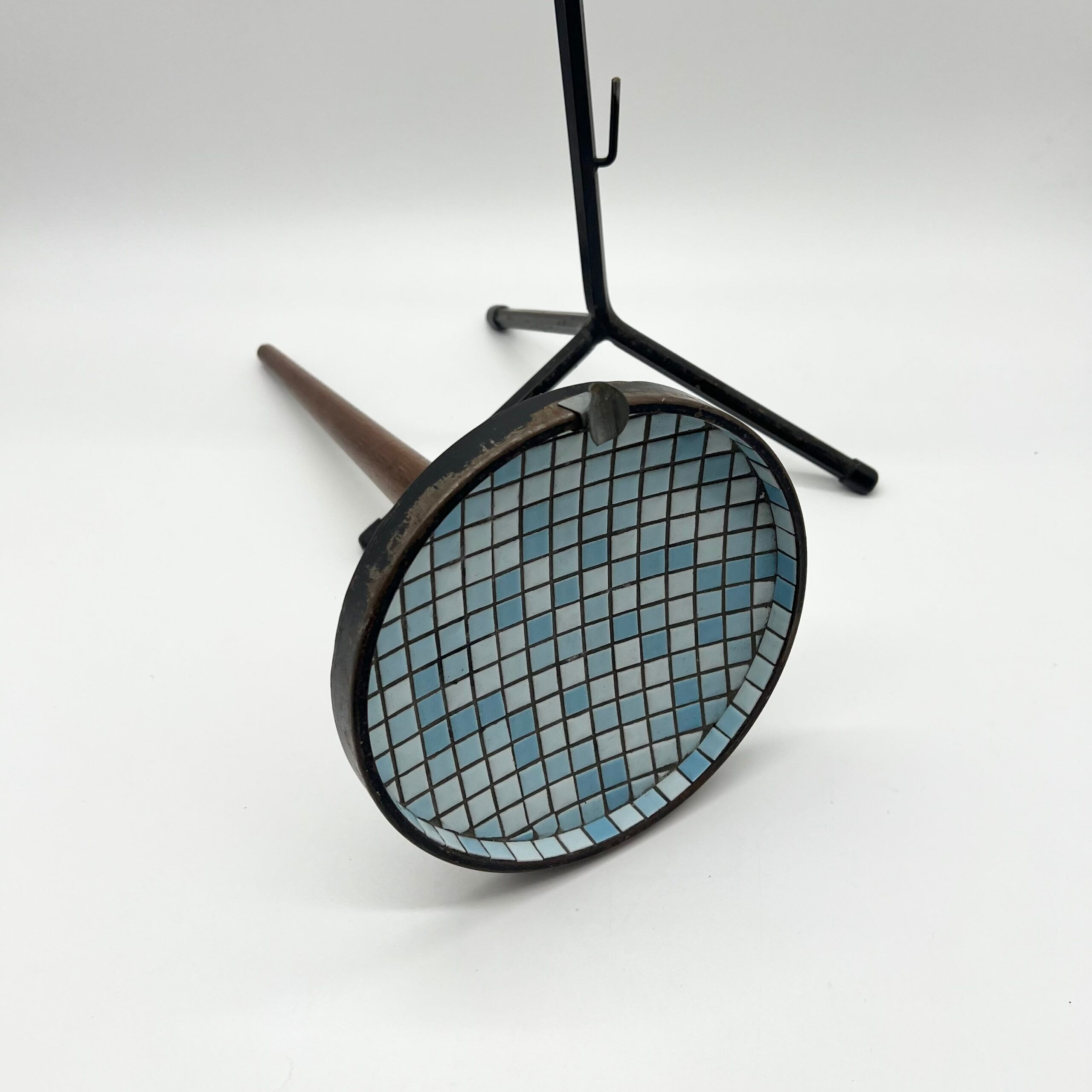 Floor ashtray "Blue Mosaic", 1950s