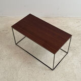 Contemporary teak side table or end table