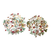 appliques murales lampes florael vegetale romantique rose